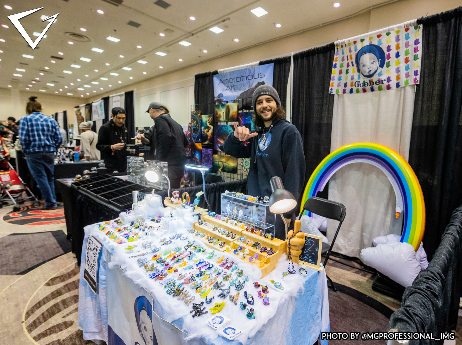 Exhibitor at Booth on Show Floor