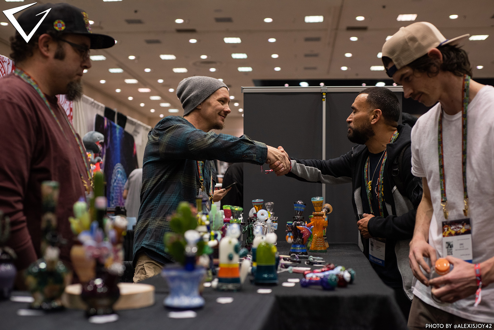 Artist at Booth on Show Floor