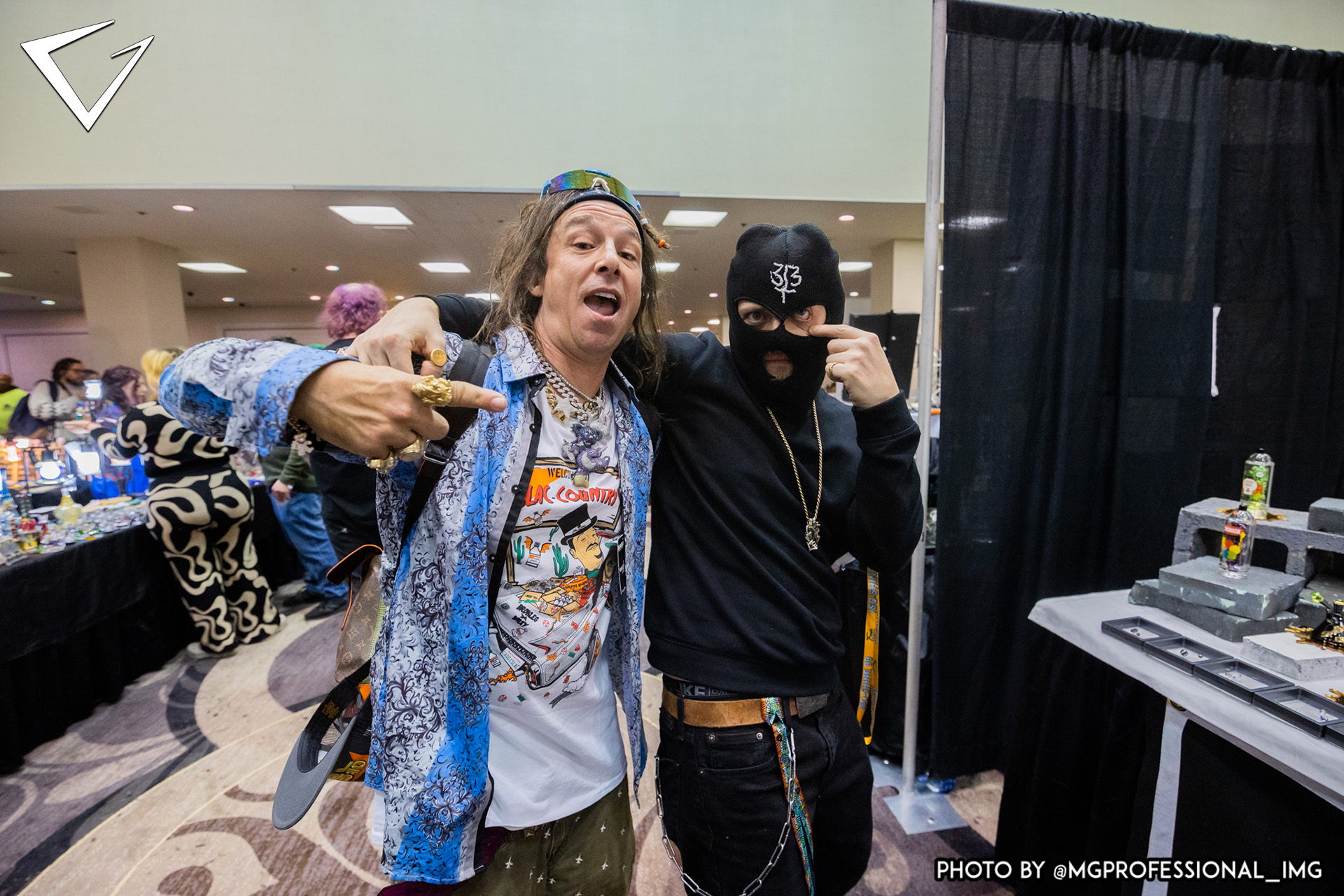 Ski Mask Glass and Friend